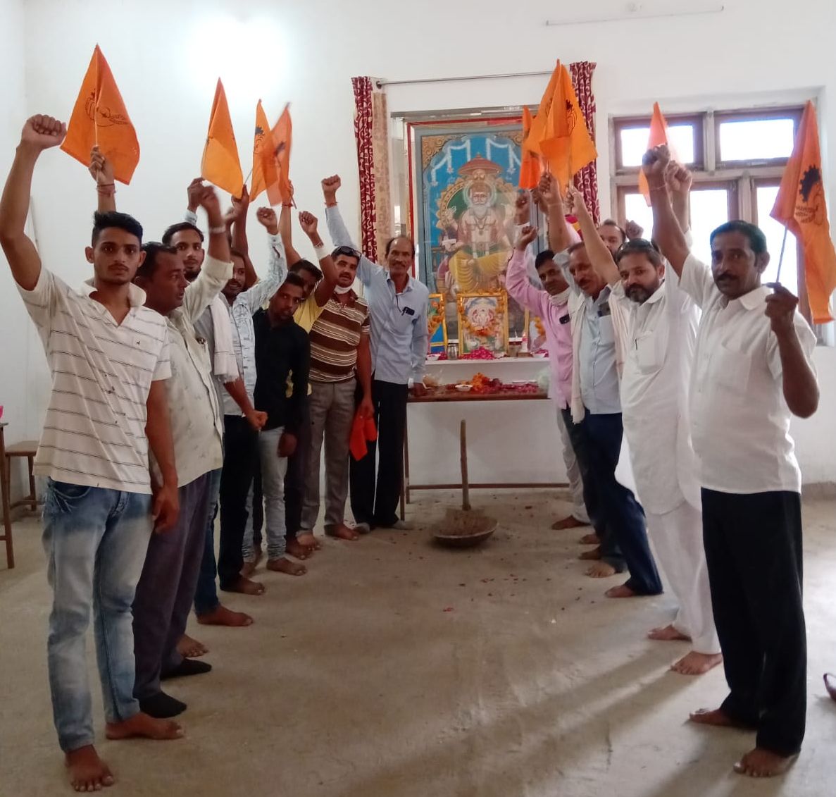 भारतीय बिल्डिंग मजदूर संघ ने मनाया श्रम दिवस