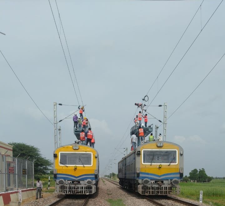 उत्तर-पश्चिम रेलवे ने किया ढाई हजार किमी ट्रेक का विद्युतीकरण